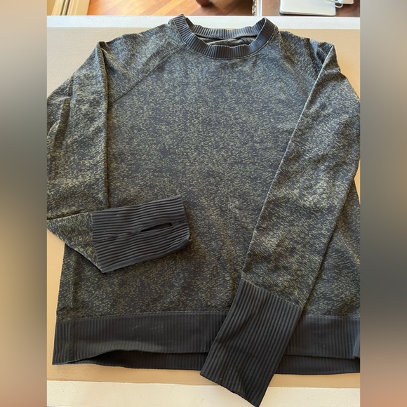 lululemon | Rest Less Long-Sleeve Pullover in Black/Armory - Size 6 - Picture 2 of 4